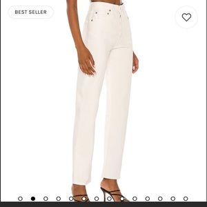 Agolde 90s Pinch Waist in white